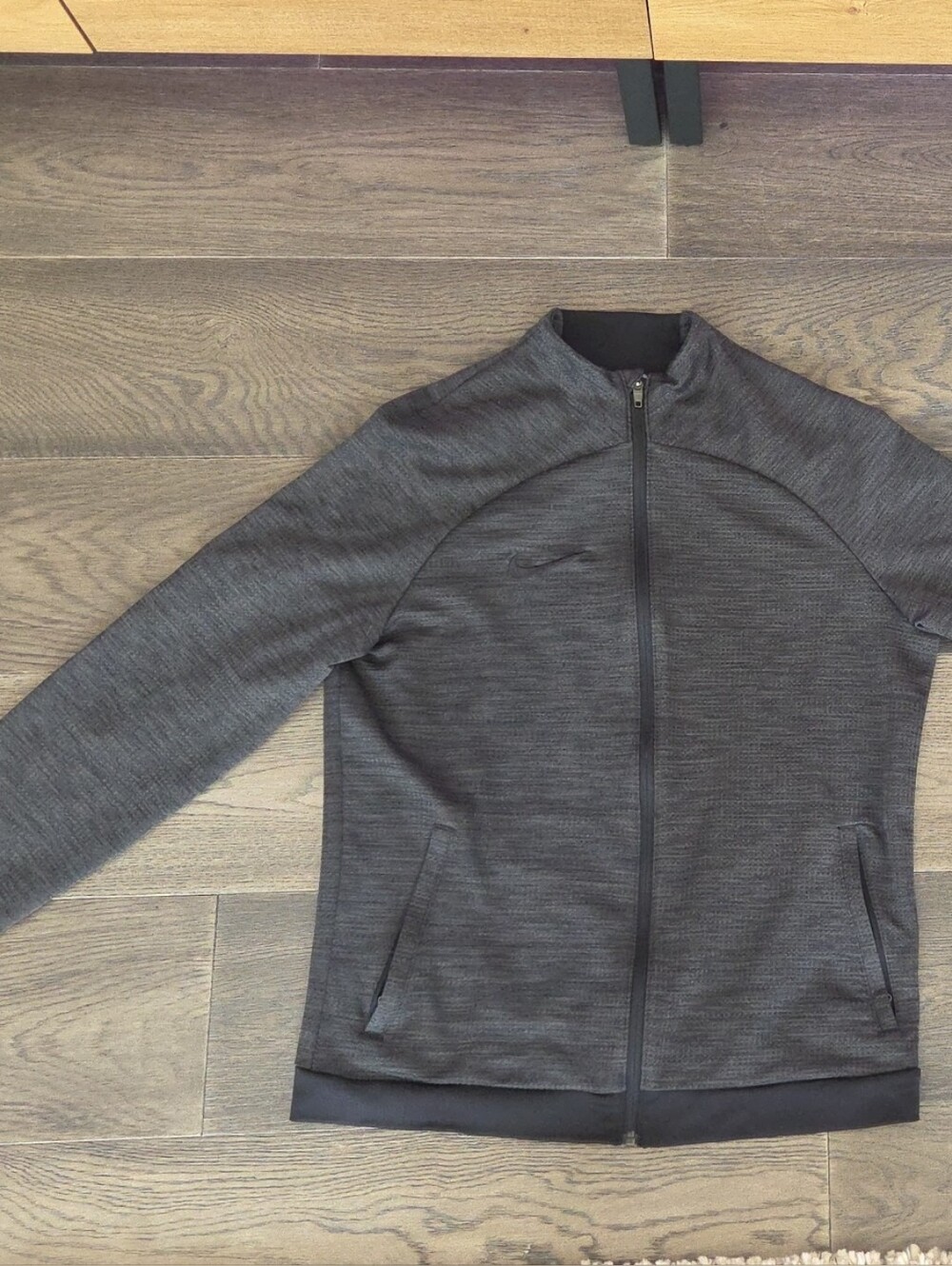 Nike Men's Dry-fit Dark Gray Full-Zip Size Large
